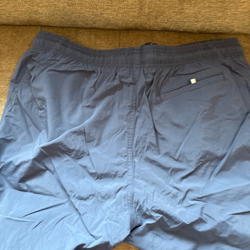 NEW BOSS Beachwear by Hugo Boss Logo Swim Trunks Board Shorts XX Large Blue 5" - Picture 4 of 5